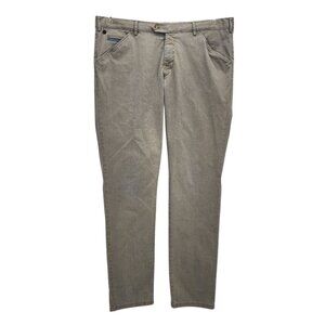 Meyer Hosen Mens Pants 40X33 Chicago Trousers Organic Cotton Gray Modern Fit